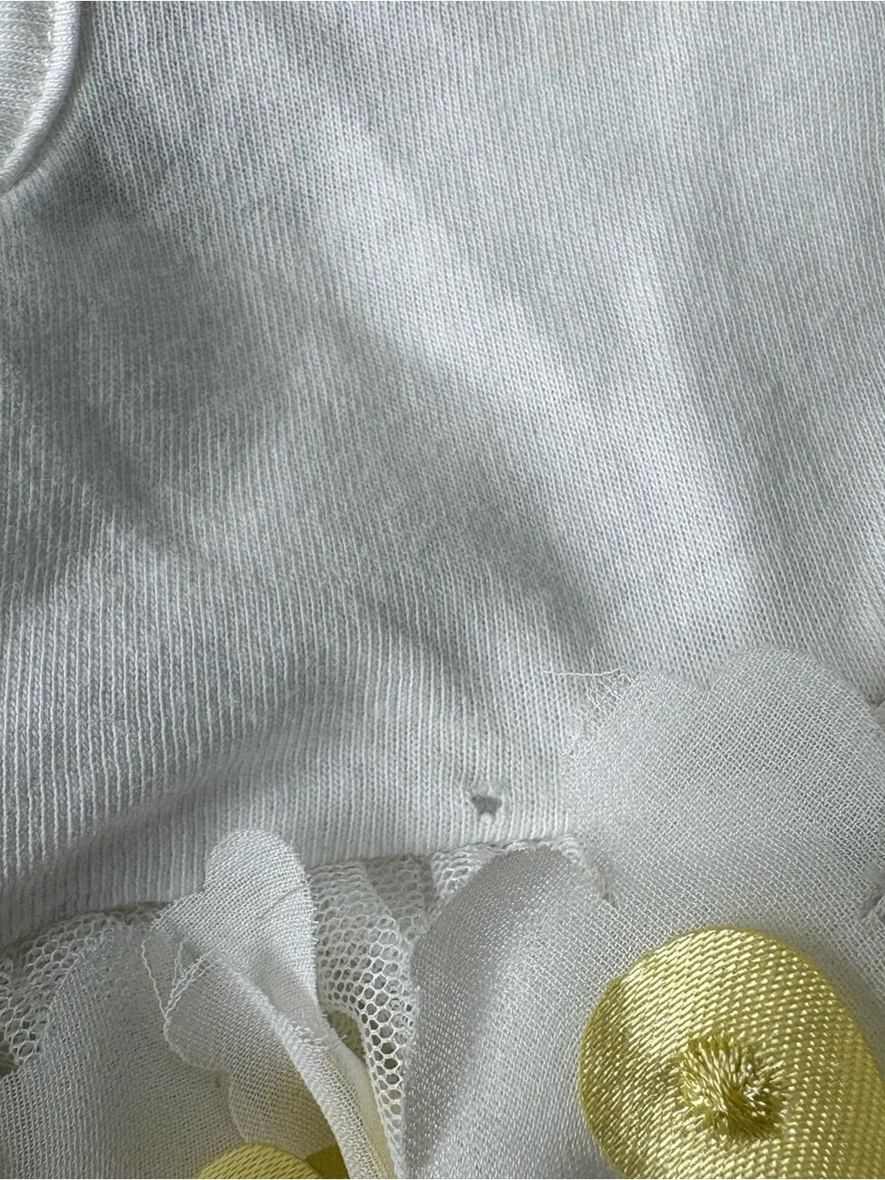 The Children’s Place White & Yellow Floral Tulle Dress for Babies